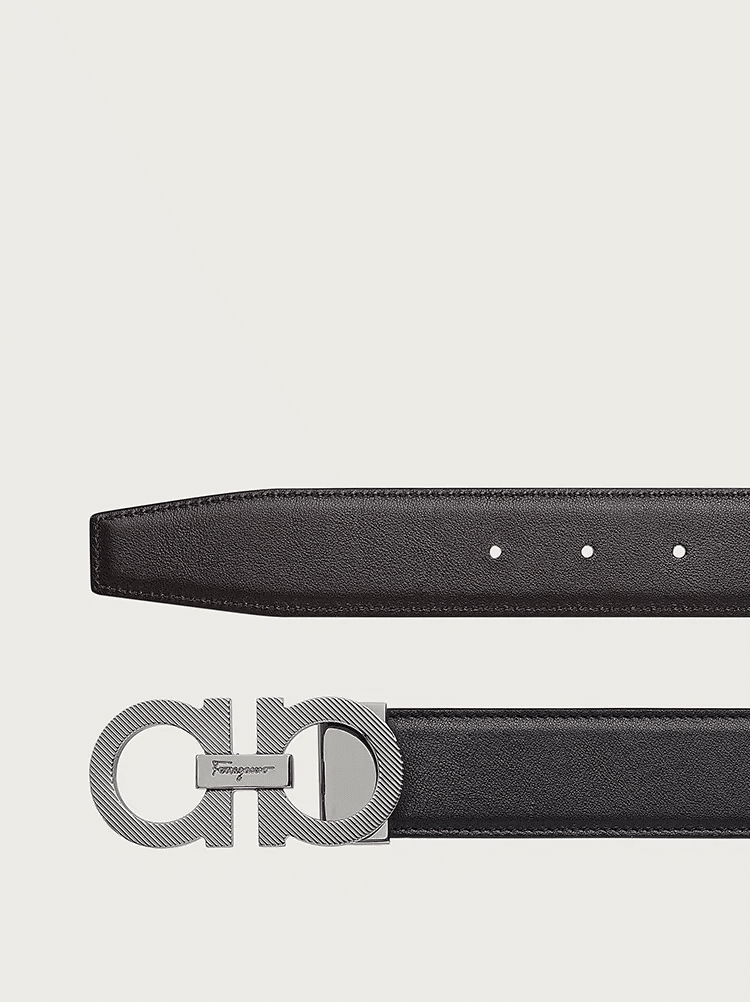Salvatore Ferragamo Reversible and Adjustable Gancini Belt