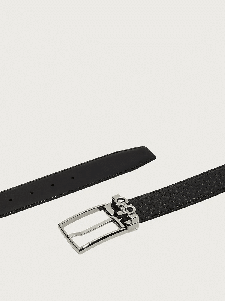 Salvatore Ferragamo Reversible and Adjustable Gancini Belt