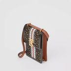 Burberry Monogram Stripe E-canvas Robin Bag