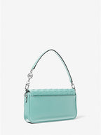 Michael Kors Bradshaw Small Woven Leather Shoulder Bag