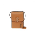 Burberry Topstitched Leather Robin Bag