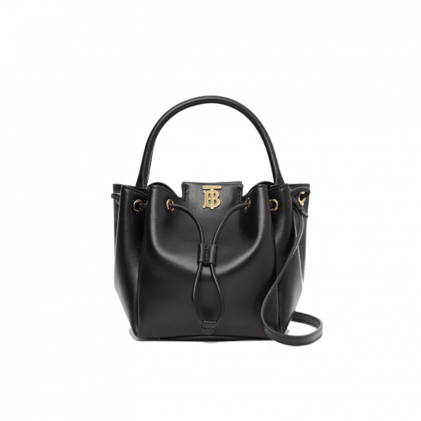 Burberry Monogram Motif Leather Bucket Bag