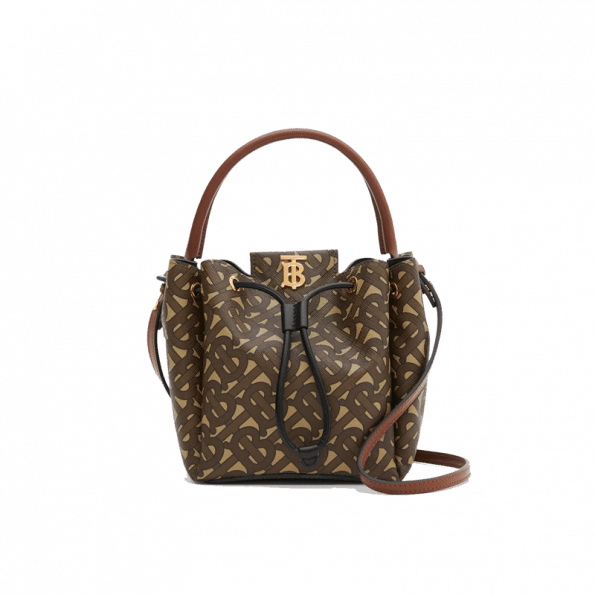 Burberry Monogram E-canvas Bucket BagPrice Limited availability