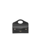 Burberry Mini Topstitched Lambskin Pocket Clutch