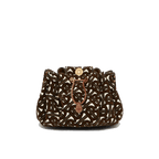 Burberry Mini Monogram Flocked Lambskin Bucket Bag