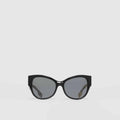 Burberry Vintage Check Detail Butterfly Frame Sunglasses