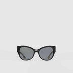 Burberry Vintage Check Detail Butterfly Frame Sunglasses