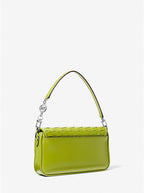 Michael Kors Bradshaw Small Woven Leather Shoulder Bag