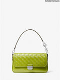 Michael Kors Bradshaw Small Woven Leather Shoulder Bag