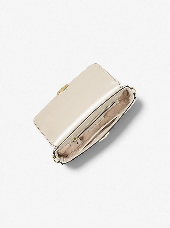 Michael Kors Bradshaw Small Woven Leather Shoulder Bag