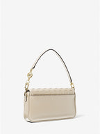 Michael Kors Bradshaw Small Woven Leather Shoulder Bag
