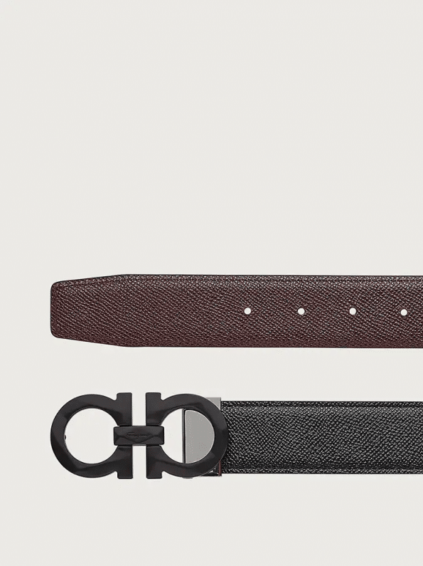 Salvatore Ferragamo Reversible and Adjustable Gancini Belt