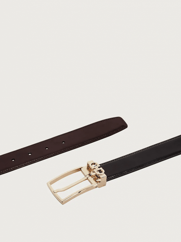 Salvatore Ferragamo Reversible and Adjustable Gancini Belt