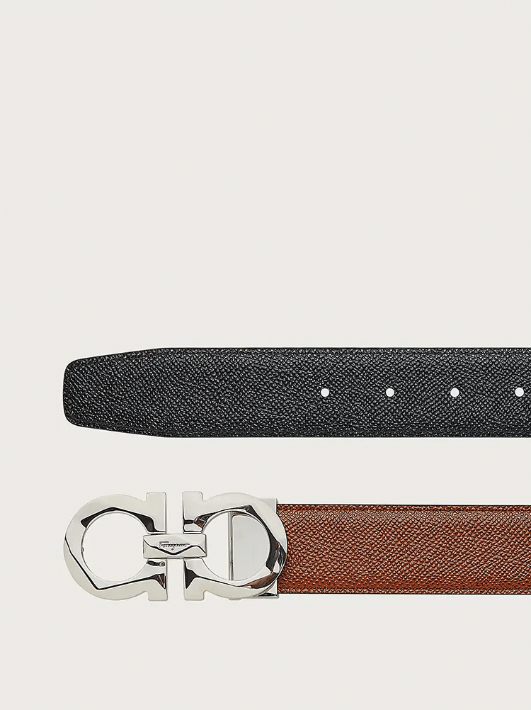 Salvatore Ferragamo Reversible and Adjustable Gancini Belt