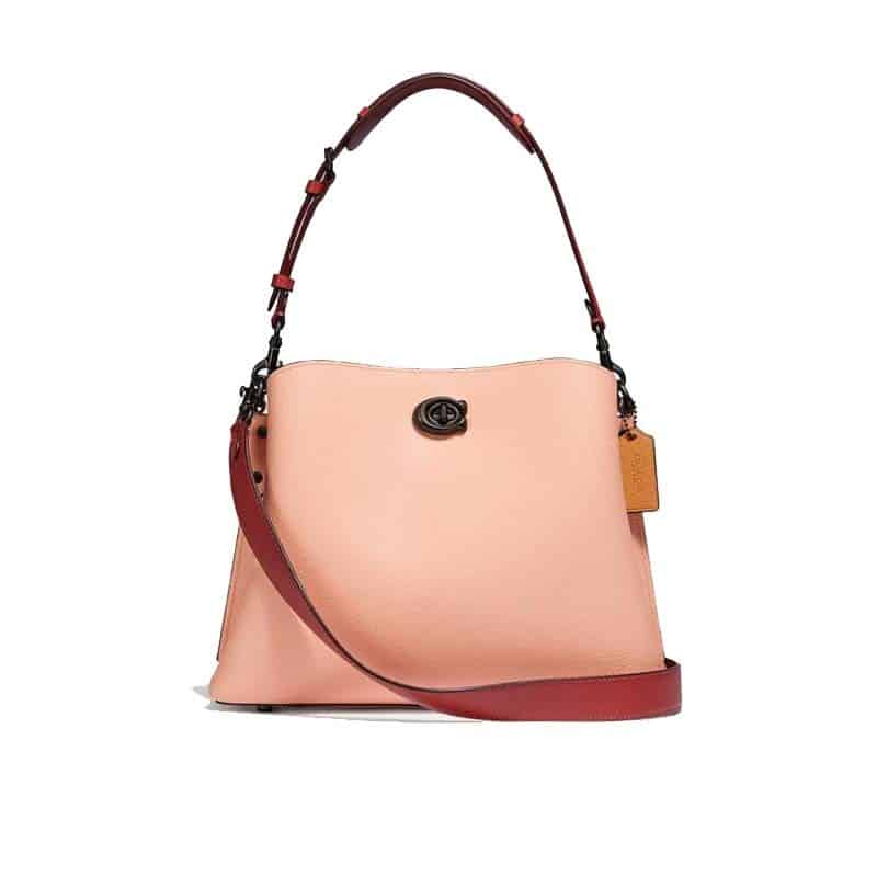 Coach Willow Shoulder Bag In Colorblock With Signature