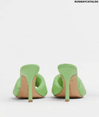 Bottega Veneta Rubber Lido Sandal in Pistachio