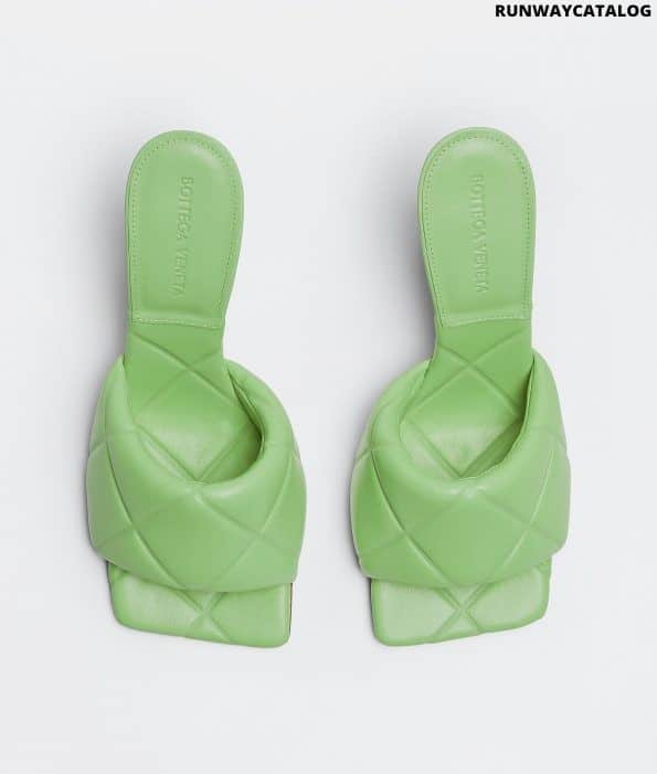 Bottega Veneta Rubber Lido Sandal in Pistachio