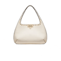 Valentino Small Rockstud Grainy Calfskin Hobo Bag