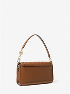 Michael Kors Bradshaw Small Woven Leather Shoulder Bag