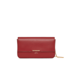 Burberry Leather Wallet with Detachable Chain Strap