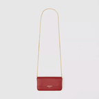 Burberry Leather Wallet with Detachable Chain Strap