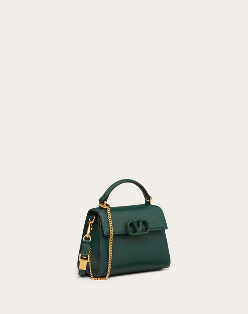 Valentino Mini Vsling Grainy Calfskin Handbag