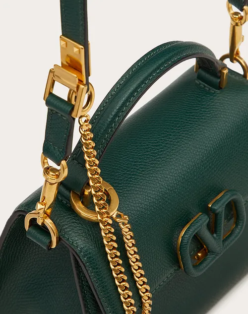 Valentino Mini Vsling Grainy Calfskin Handbag