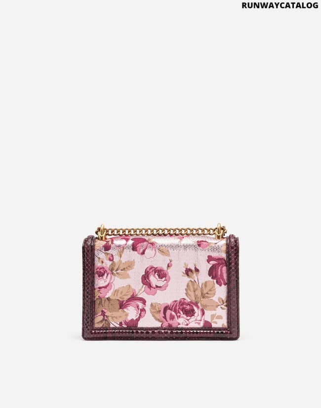 DOLCE&amp;GABBANA MEDIUM JACQUARD RAMAGE DEVOTION BAG