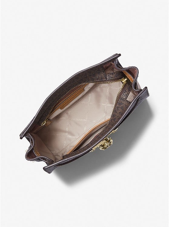 Michael Kors Nouveau Hamilton Large Logo Messenger Bag