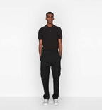 CD ICON POLO SHIRT Black Cotton Piqué