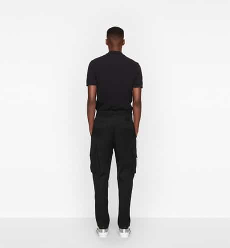 CD ICON POLO SHIRT Black Cotton Piqué