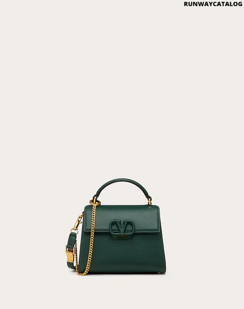 Valentino Mini Vsling Grainy Calfskin Handbag