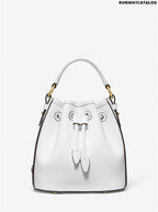 Michael Kors Monogramme Small Leather Bucket Bag