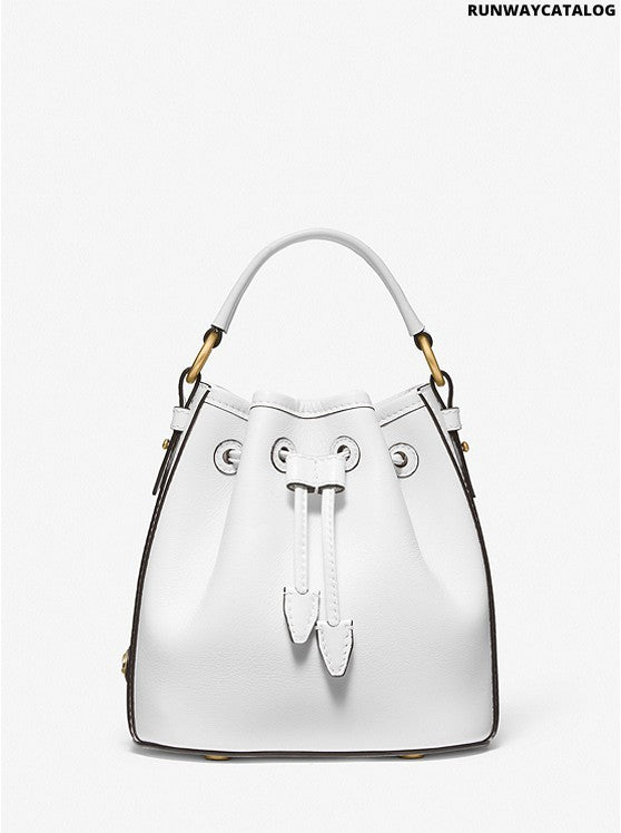 Michael Kors Monogramme Small Leather Bucket Bag