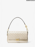 Michael Kors Bradshaw Small Woven Leather Shoulder Bag