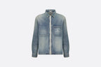 CHRISTIAN DIOR ATELIER ZIPPED OVERSHIRT Blue Cotton Denim
