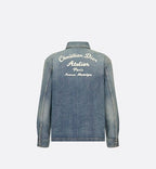 CHRISTIAN DIOR ATELIER ZIPPED OVERSHIRT Blue Cotton Denim