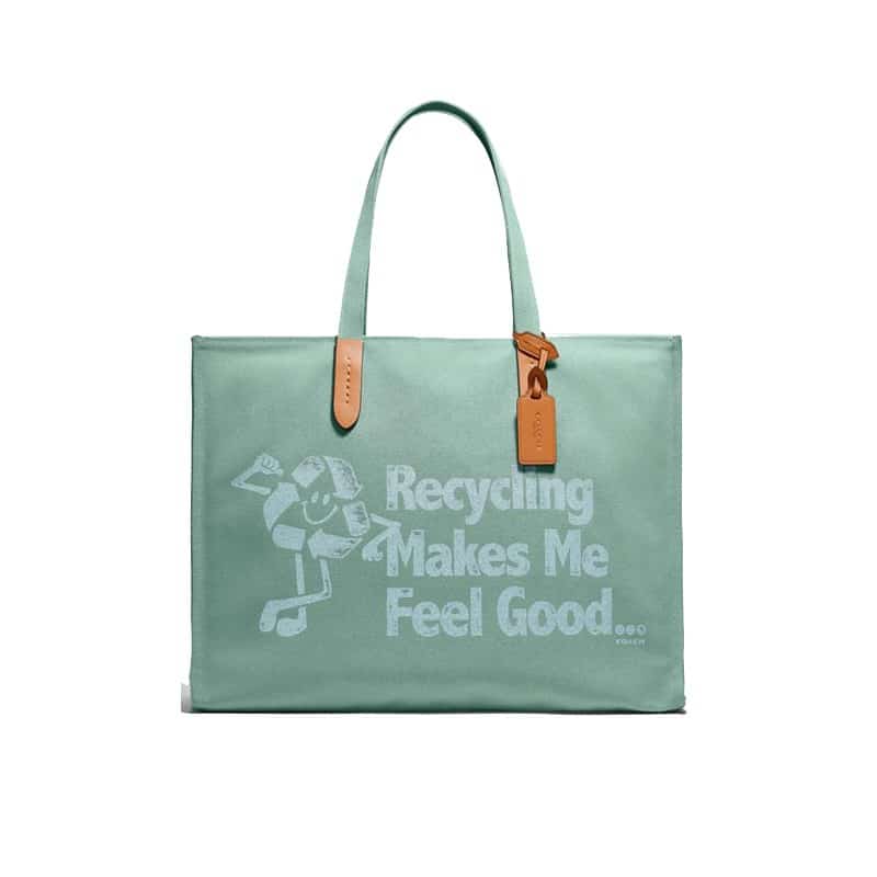 Coach Canvas and Recycled Leather Tote