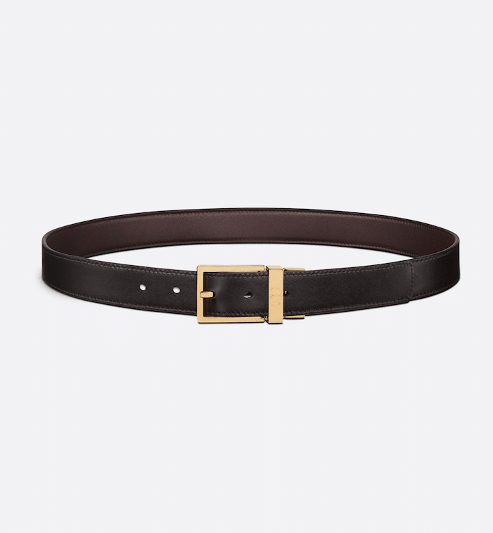 Black and Brown Smooth Calfskin, 30 MM