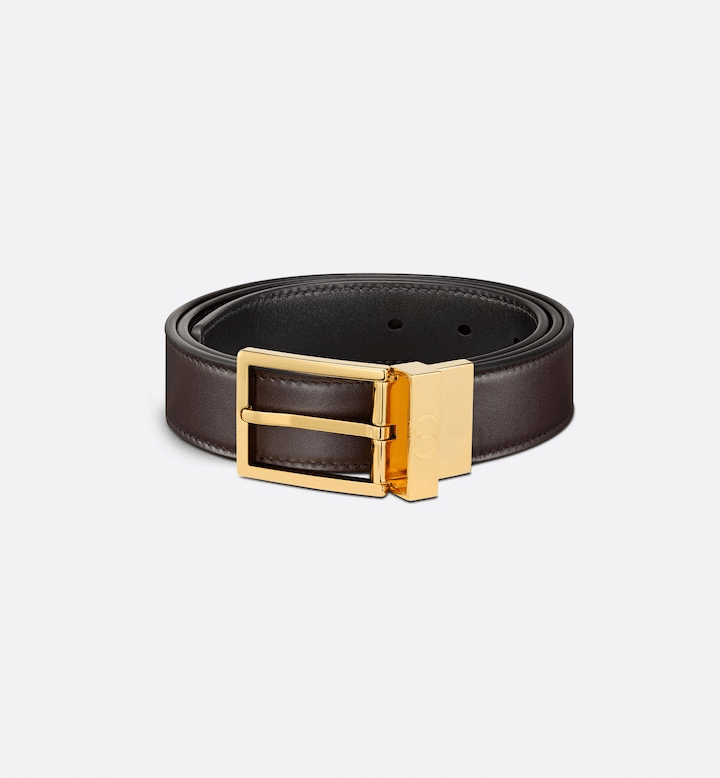 Black and Brown Smooth Calfskin, 30 MM