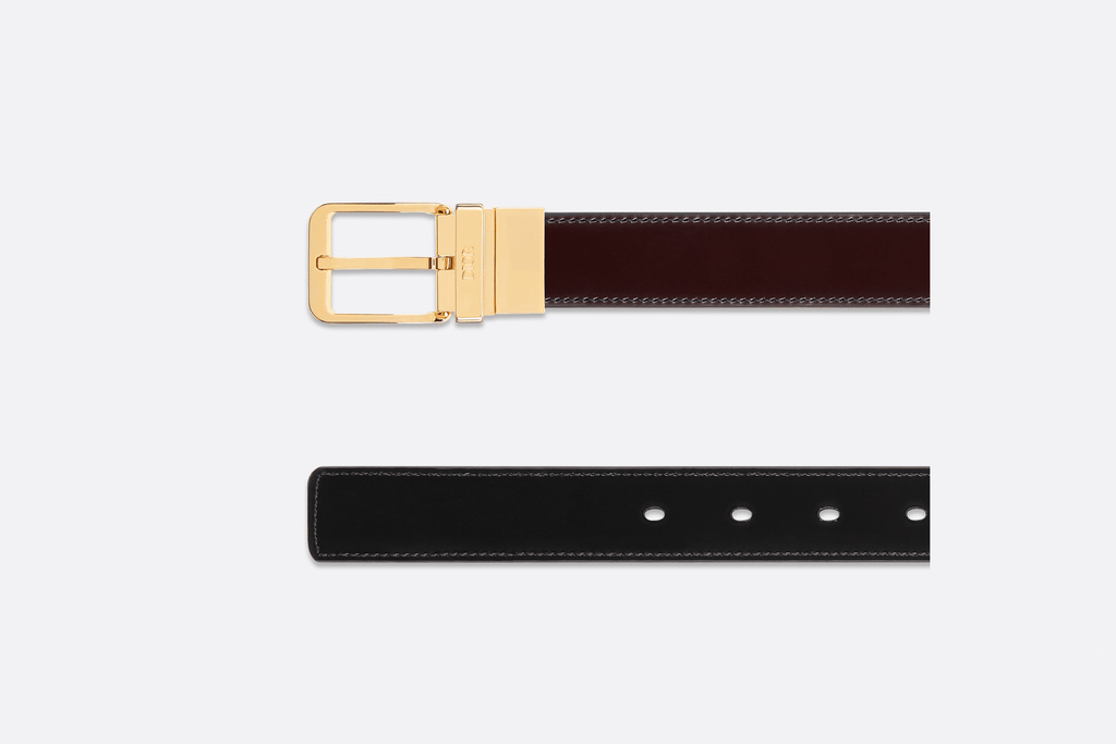 Brown and Black Smooth Calfskin, 30 MM