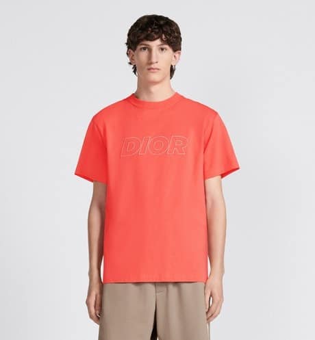 RELAXED-FIT T-SHIRT Coral Cotton Jersey