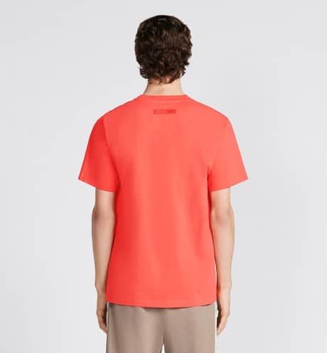 RELAXED-FIT T-SHIRT Coral Cotton Jersey
