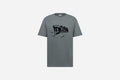 RELAXED-FIT T-SHIRT Gray Slub Cotton Jersey