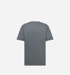 RELAXED-FIT T-SHIRT Gray Slub Cotton Jersey