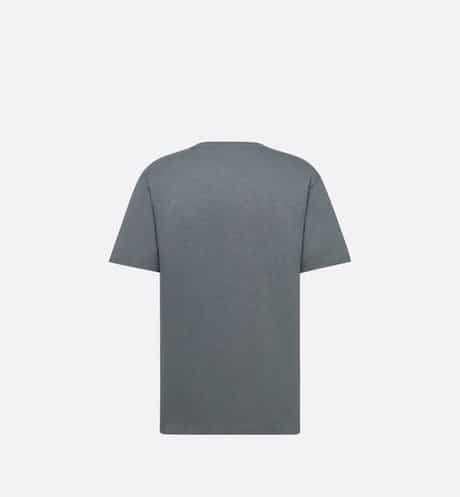 RELAXED-FIT T-SHIRT Gray Slub Cotton Jersey