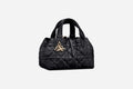 SMALL DIOR TOUJOURS BAG Black Macrocannage Calfskin