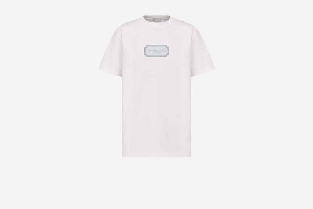 Christian Dior Couture Relaxed-Fit T-Shirt White Cotton Jersey