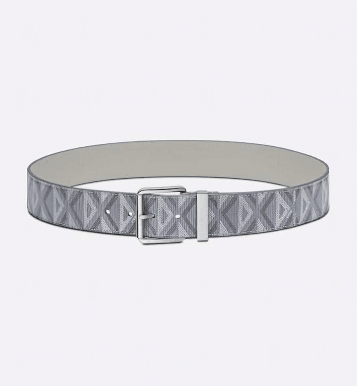 Dior Gray CD Diamond Canvas and Dior Gray Smooth Calfskin, 40 MM