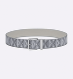Dior Gray CD Diamond Canvas and Dior Gray Smooth Calfskin, 40 MM